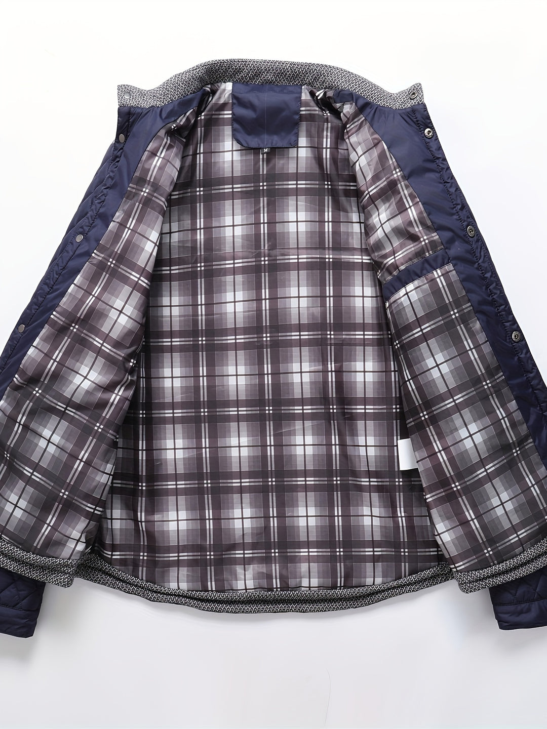 Nigel | Textured Quilted Stand-Collar Jacket