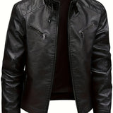 Damon | Classic Stand-Collar Moto Jacket