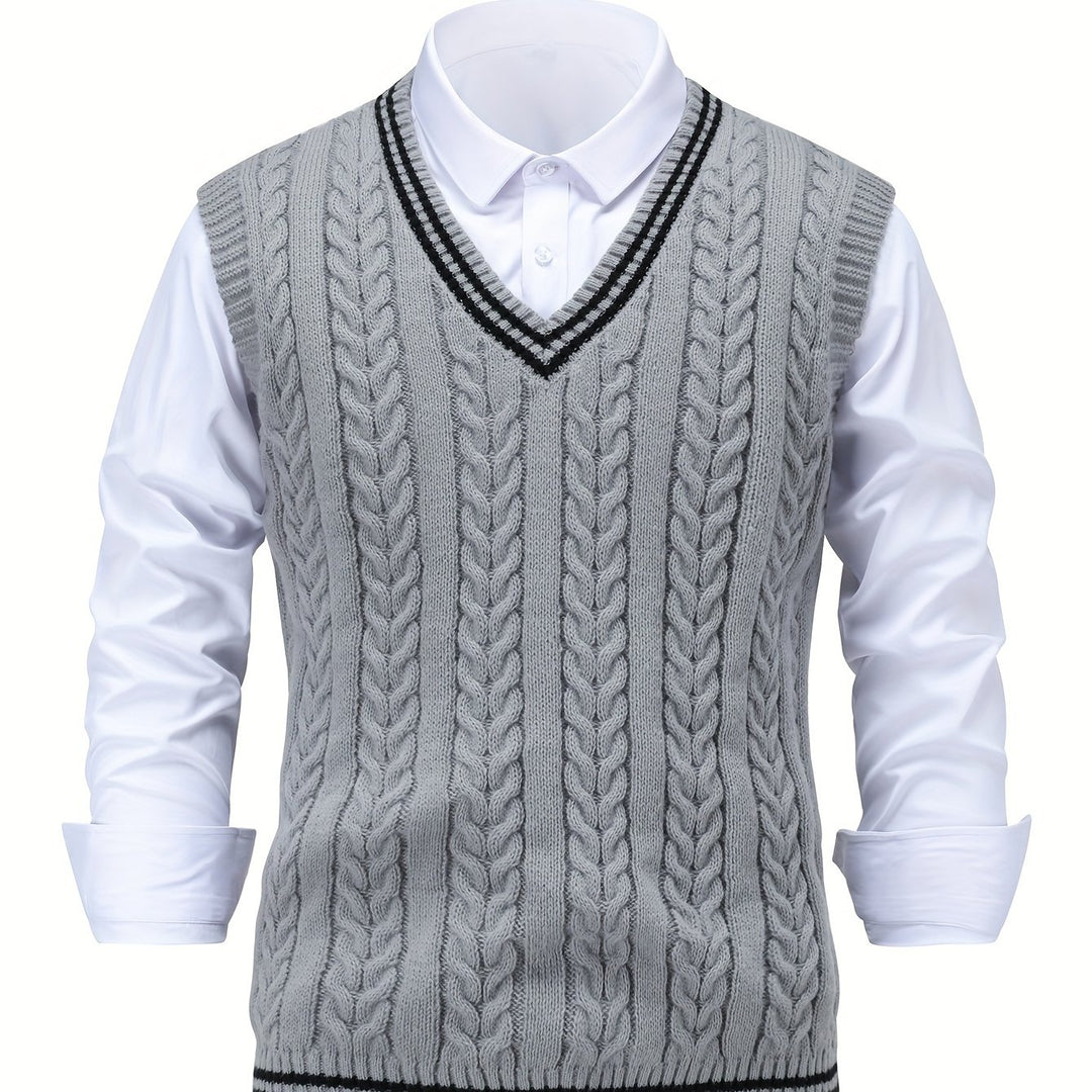 Lionel | Classic Cable-Knit Sweater Vest