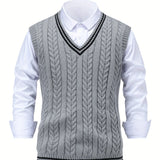 Lionel | Classic Cable-Knit Sweater Vest