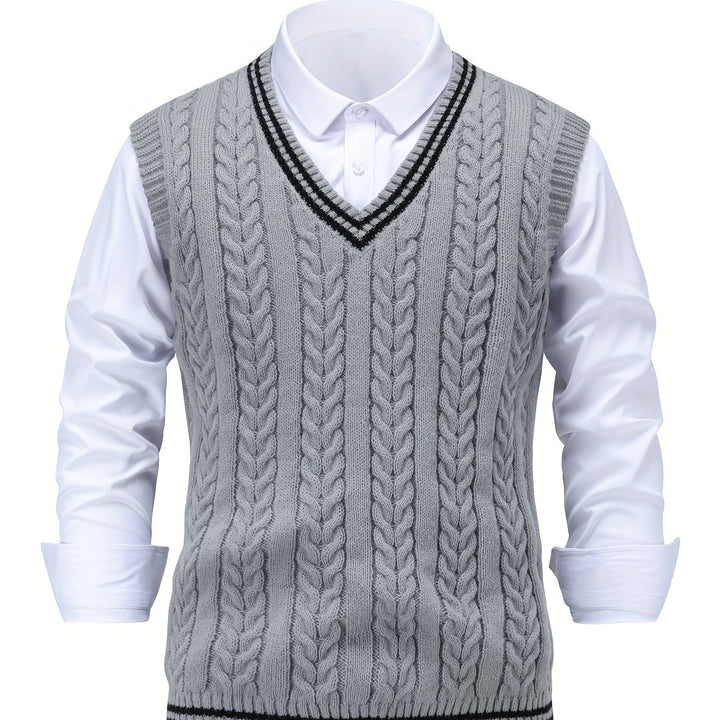 Lionel | Classic Cable-Knit Sweater Vest