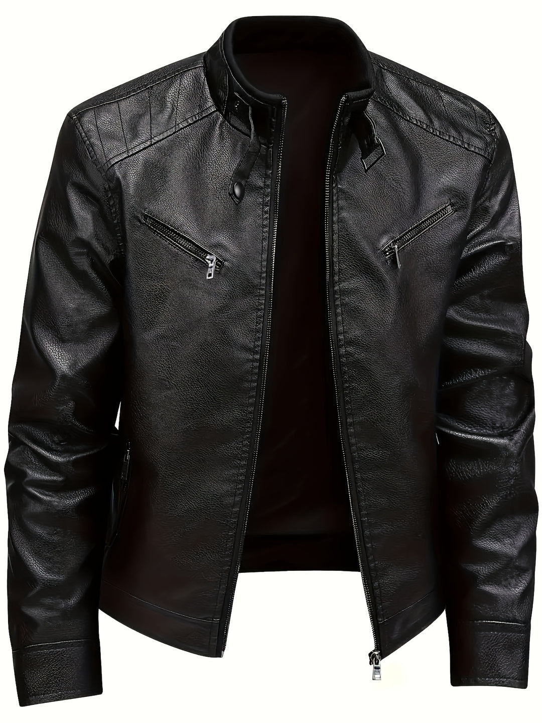 Damon | Classic Stand-Collar Moto Jacket
