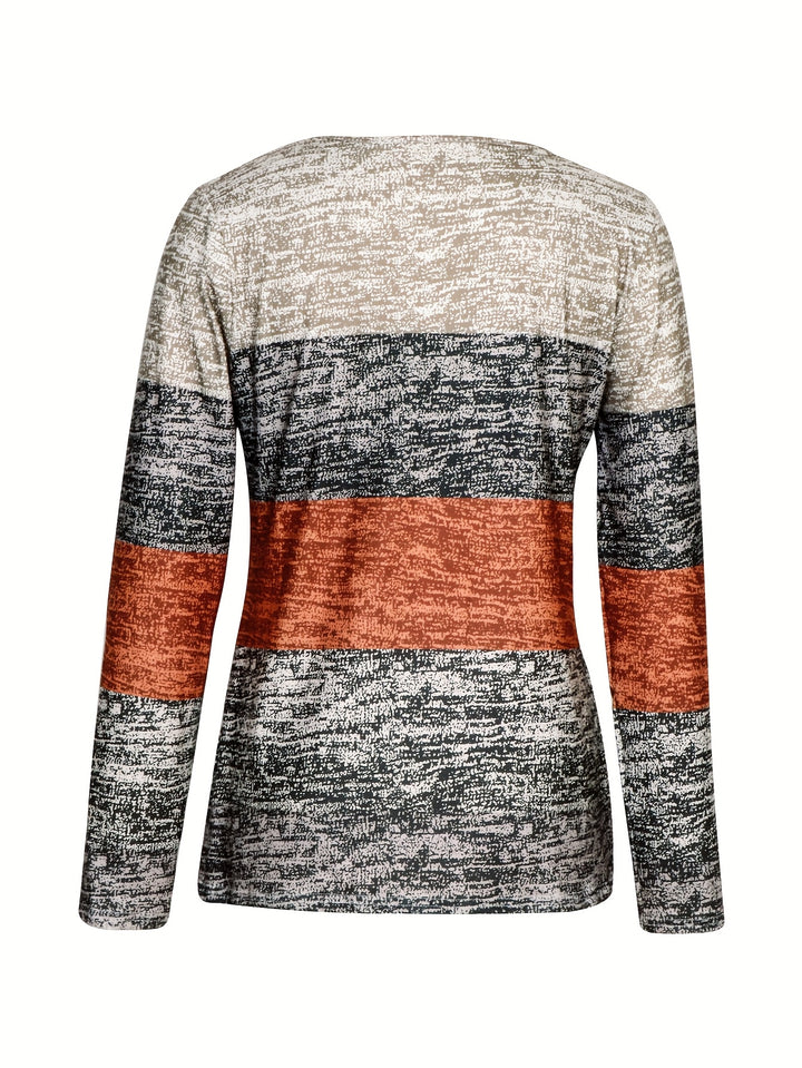 Marissa | Colour-Block Quarter-Zip Top