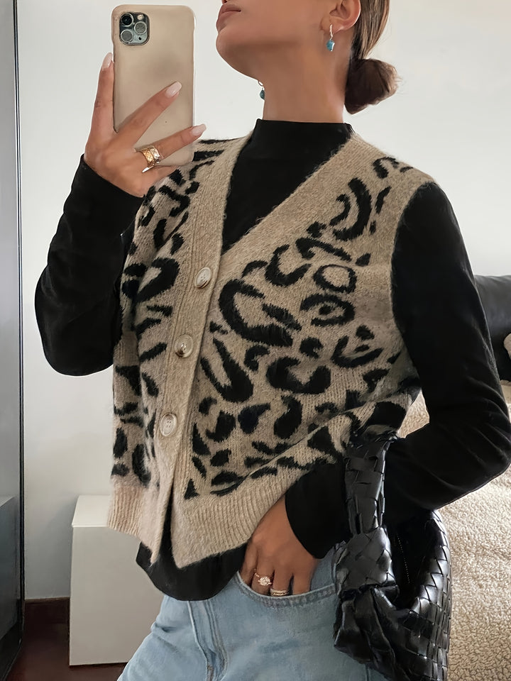 Cressida | Statement Print V-Neck Vest