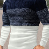 Thatcher | Colour-Block Crew Neck Jumper