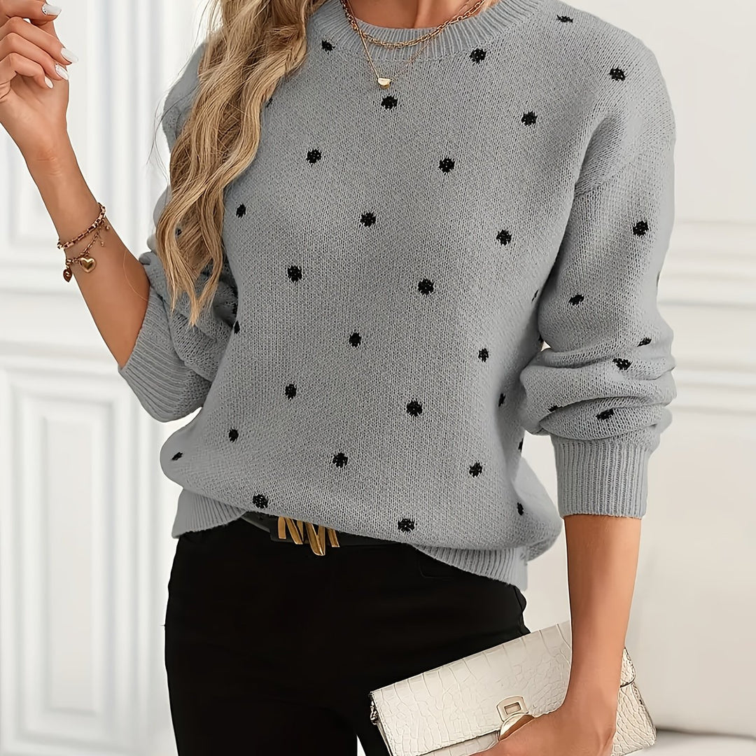 Annette | Dotted Crew-Neck Jumper