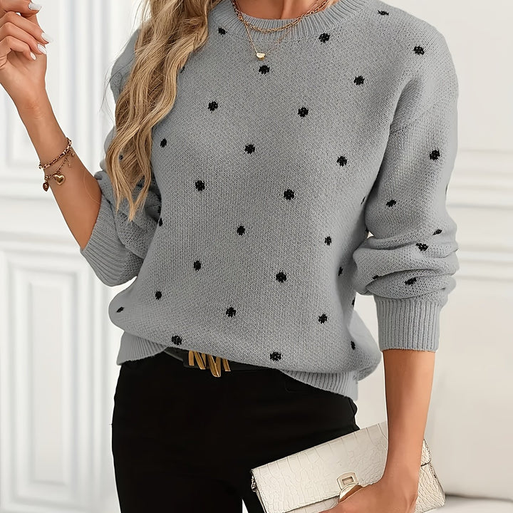 Annette | Dotted Crew-Neck Jumper