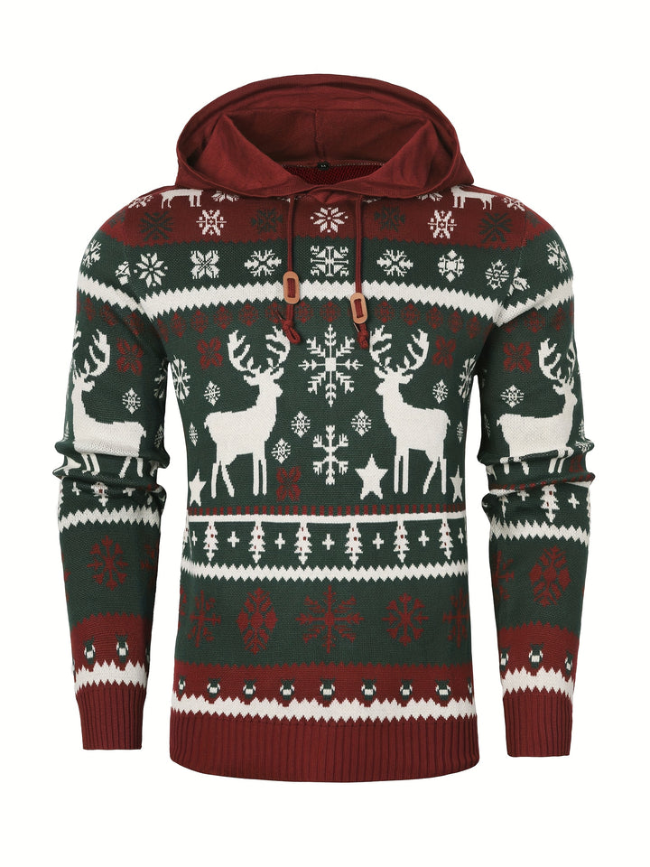 Nicholas | Christmas Reindeer Hooded Jumper
