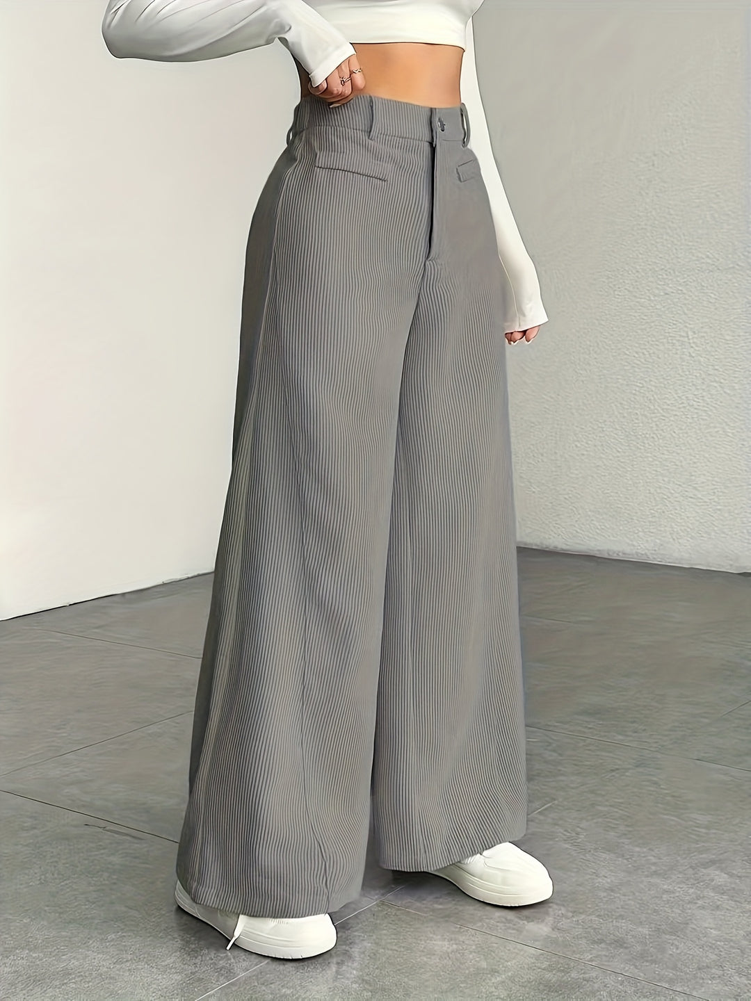 Nora | High-Waisted Wide-Leg Trousers