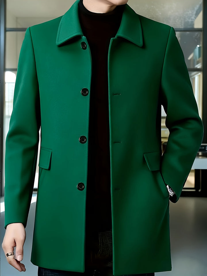 Cedric | Tailored Single-Breasted Overcoat
