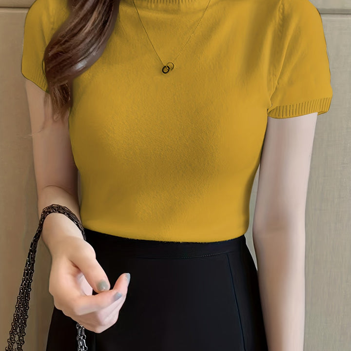 Camryn | Refined Half-Turtleneck Top