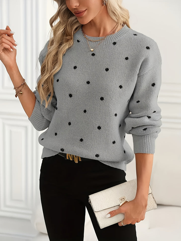 Annette | Dotted Crew-Neck Jumper
