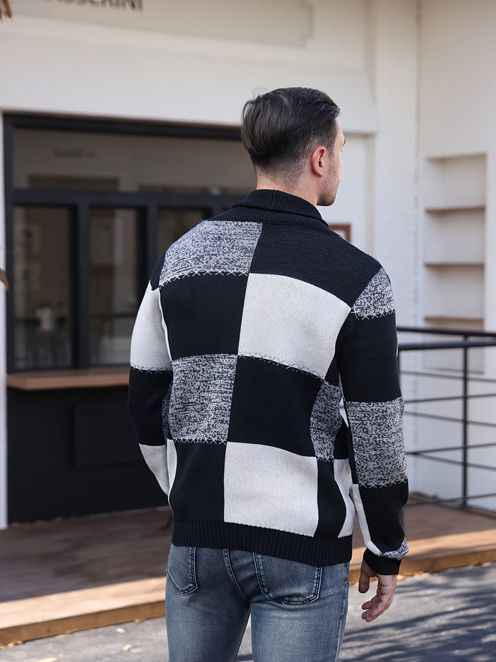 Callahan | Colour-Blocked Button-Up Cardigan