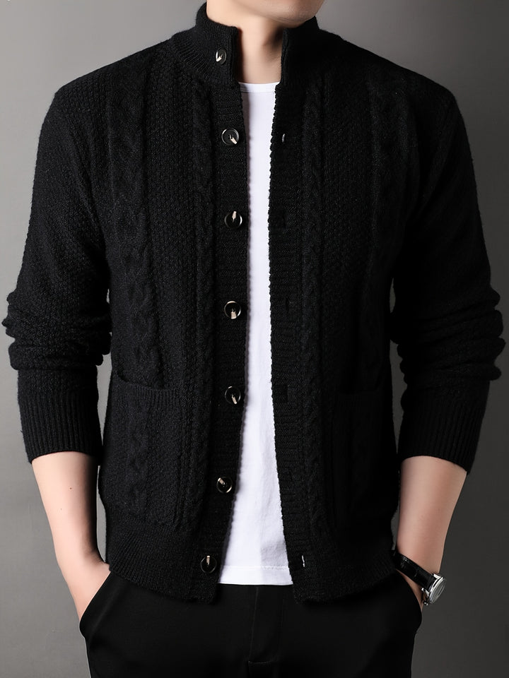Percival | Textured Button-Front Cardigan