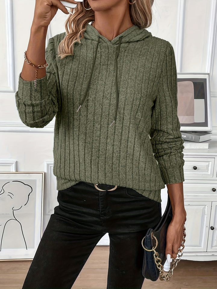 Noreen | Cosy Ribbed Hoodie