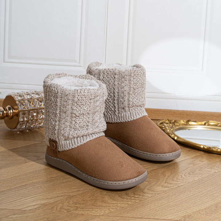 Marnah | Cosy Knit-Cuff House Boots