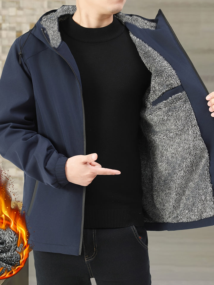 Calvin | Warm Hooded Zip-Up Jacket
