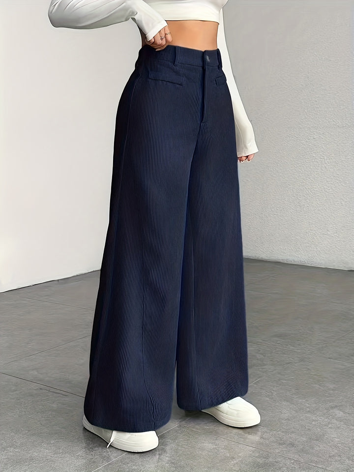 Nora | High-Waisted Wide-Leg Trousers