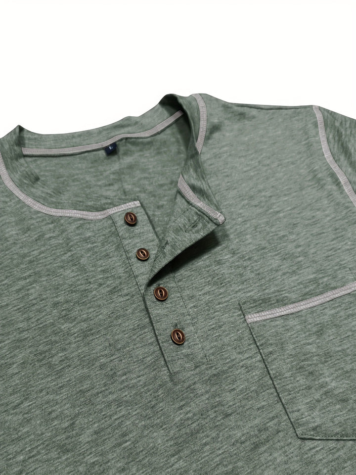 Kingsley | Classic Long-Sleeve Henley Shirt