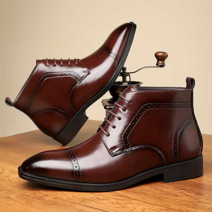 Redmond | Refined Cap-Toe Lace-Up Boots
