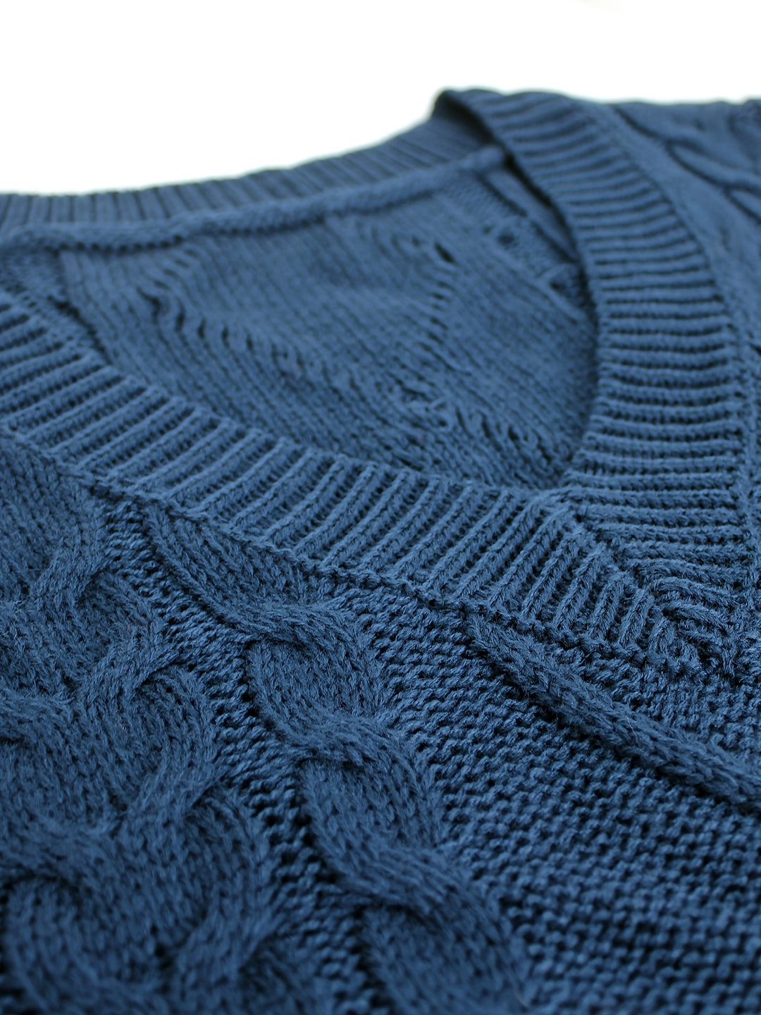 Colleen | Cable-Knit V-Neck Sweater Vest
