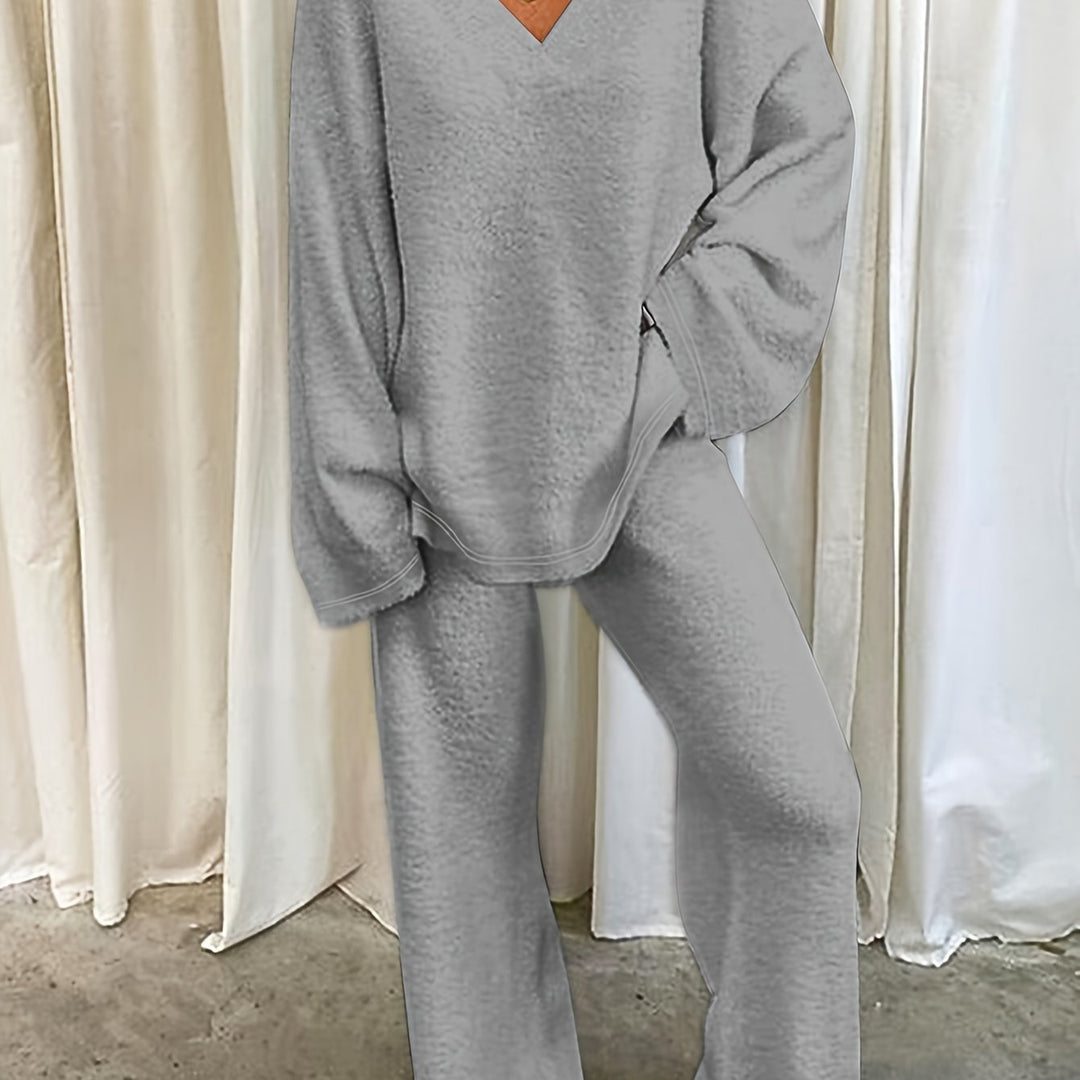 Nora | Relaxed V-Neck Two-Piece Set