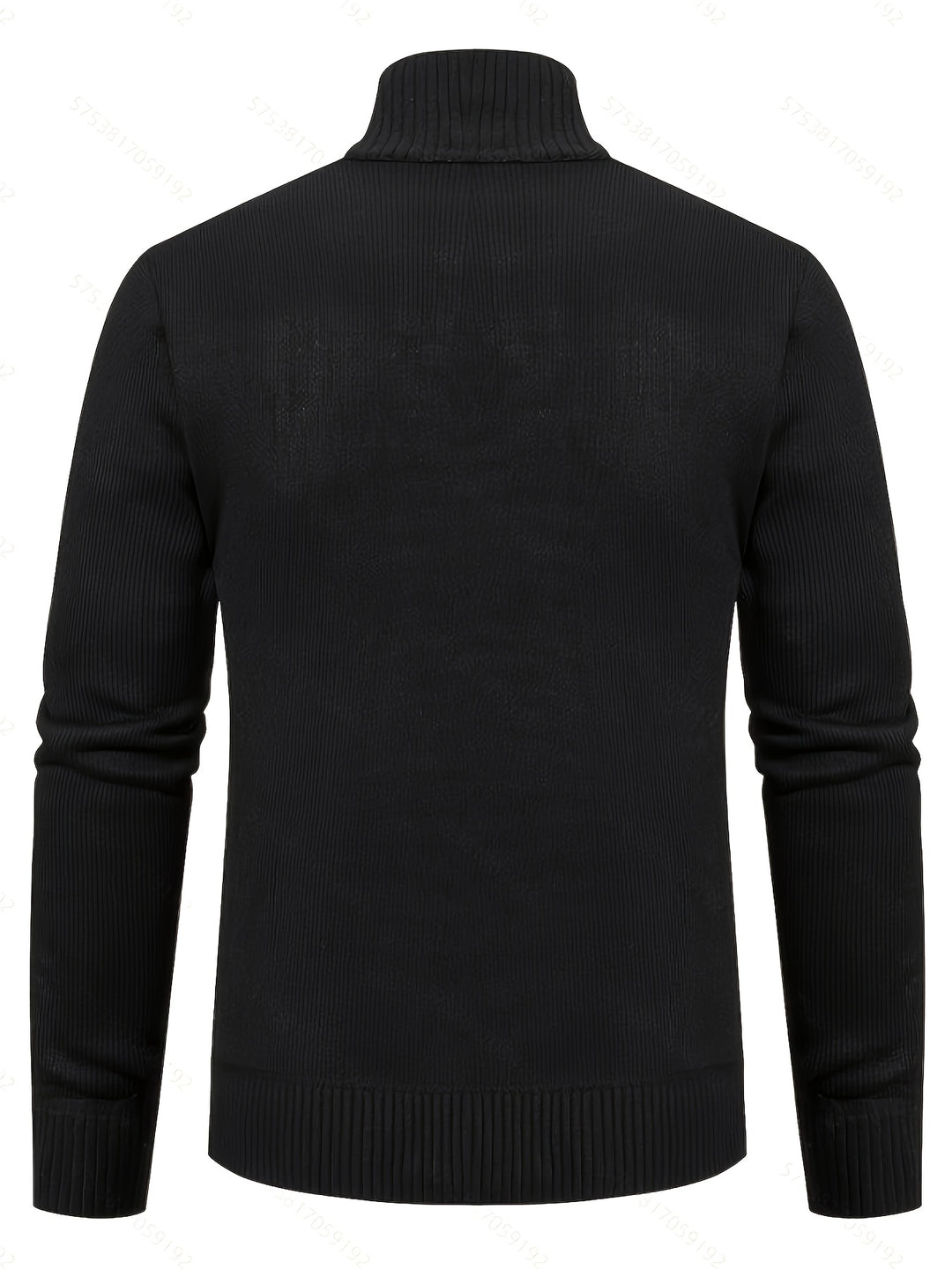 Edmund | Textured Stand-Collar Zip Cardigan