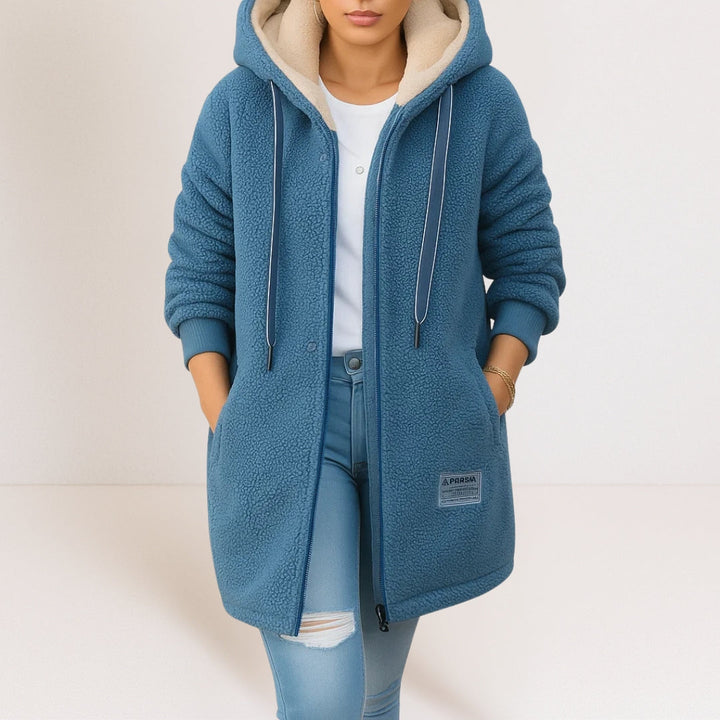 Georgia | Cosy Hooded Longline Jacket
