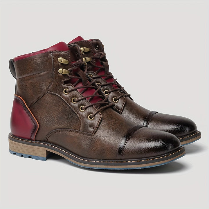 Wallace | Cap-Toe Lace-Up Boots