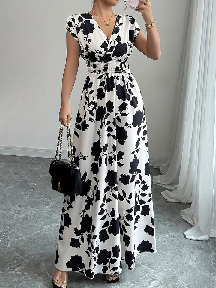 Sariyah | Elegant V-Neck Sleeveless Dress