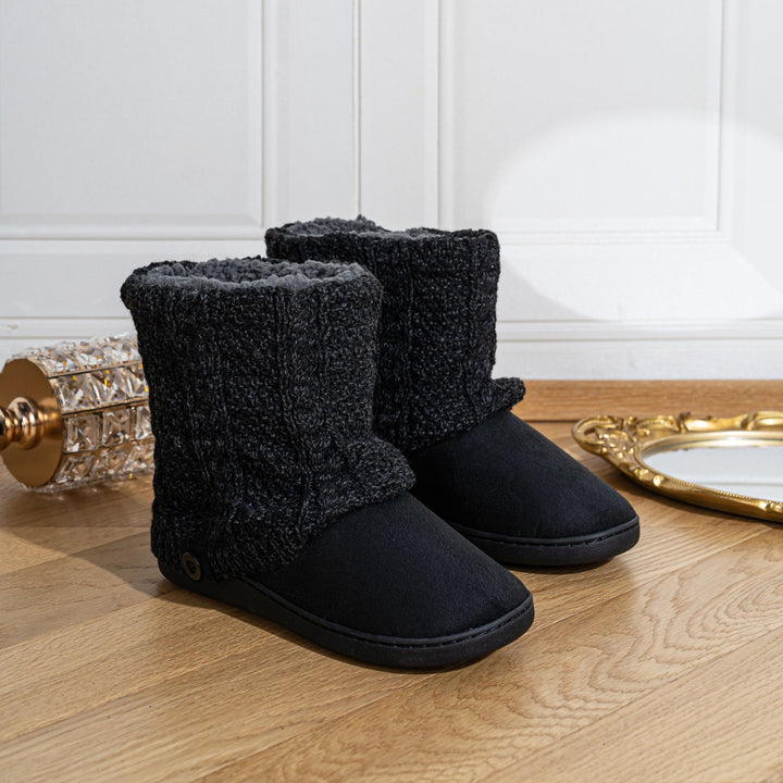 Marnah | Cosy Knit-Cuff House Boots