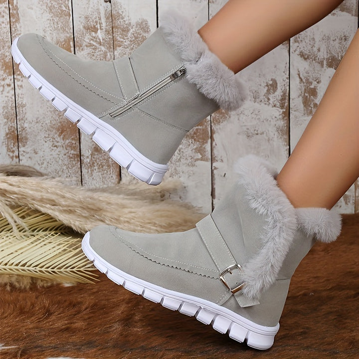 Mabel | Cosy Fur-Trimmed Winter Boots