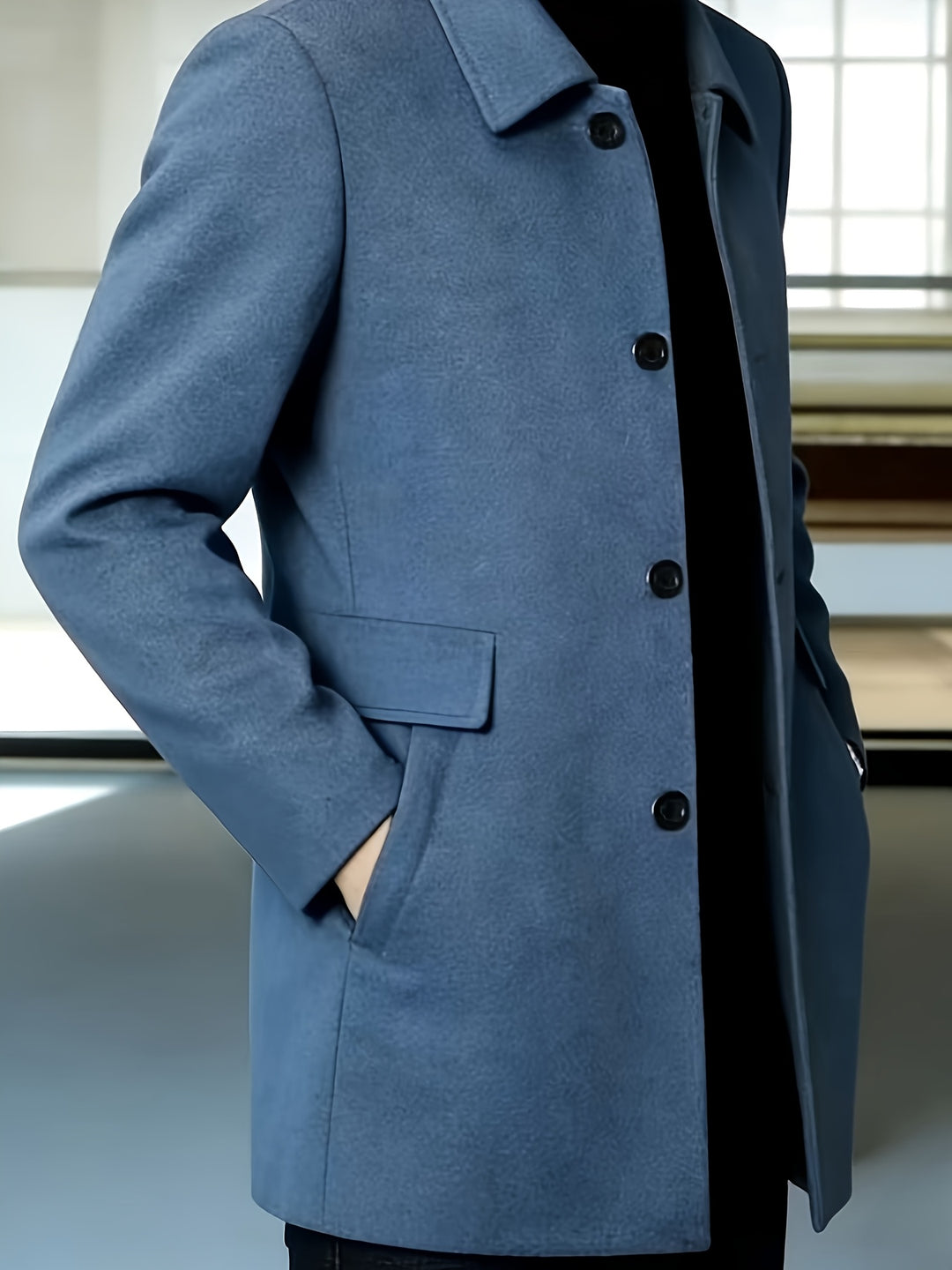 Cedric | Tailored Single-Breasted Overcoat