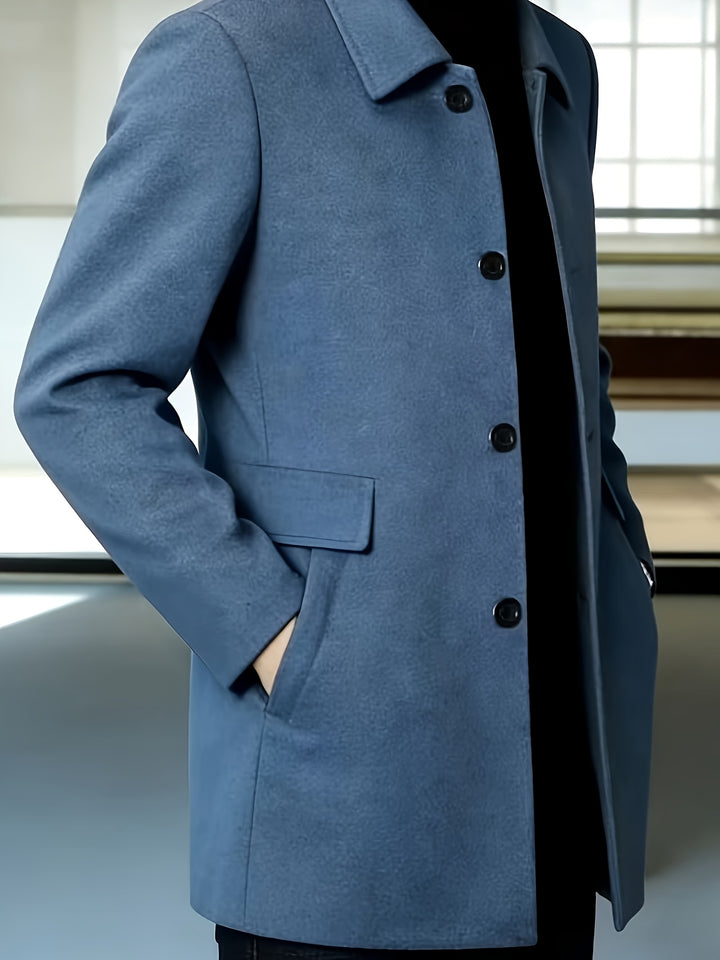 Cedric | Tailored Single-Breasted Overcoat
