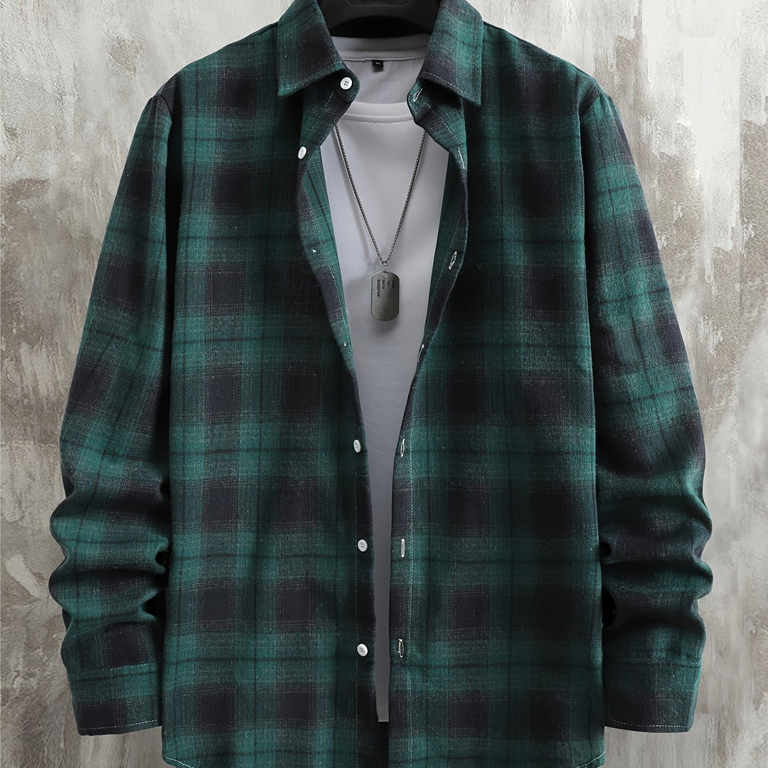 Clayton | Relaxed Checked Long-Sleeve Shirt