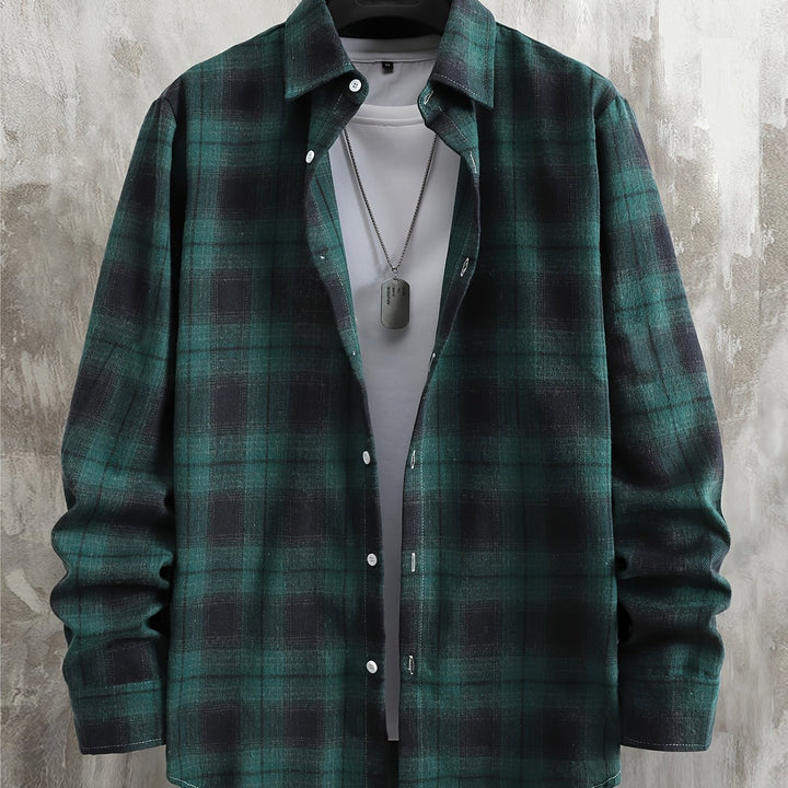 Clayton | Relaxed Checked Long-Sleeve Shirt