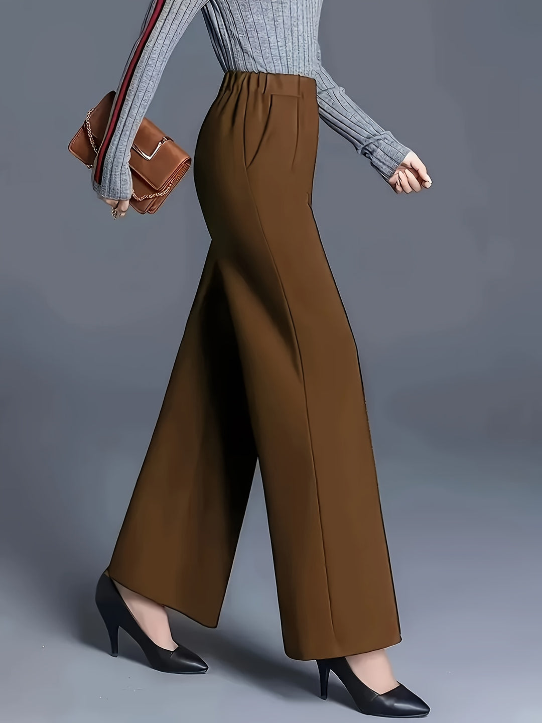 Marlene | High-Waisted Straight-Leg Trousers