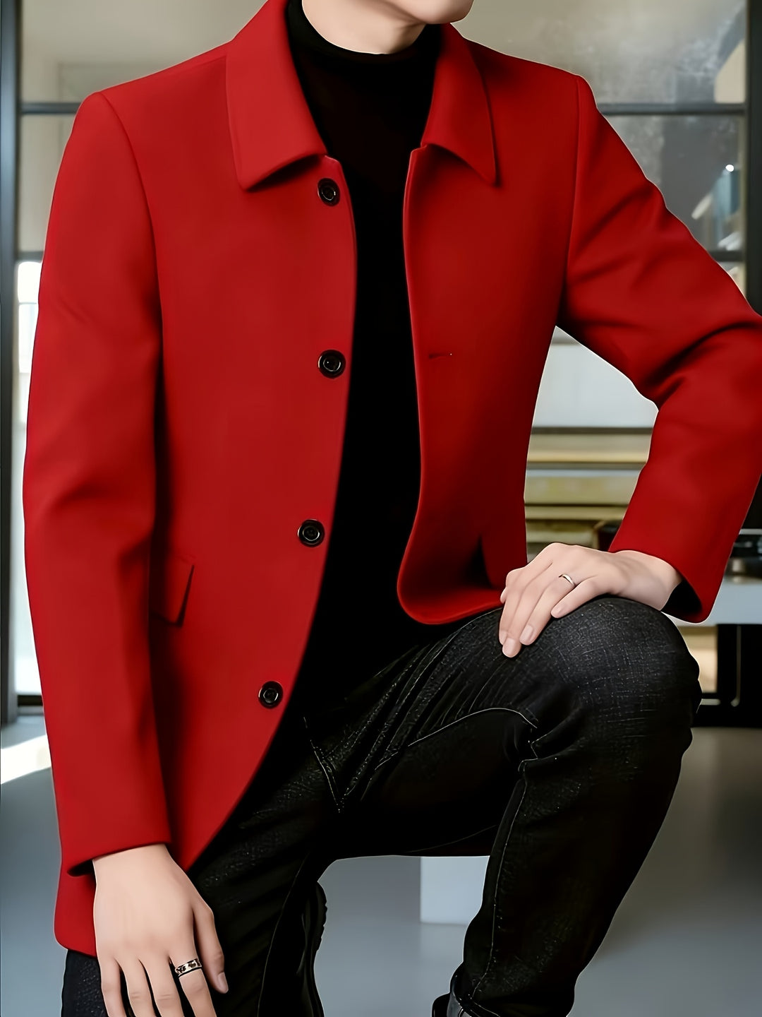 Cedric | Tailored Single-Breasted Overcoat