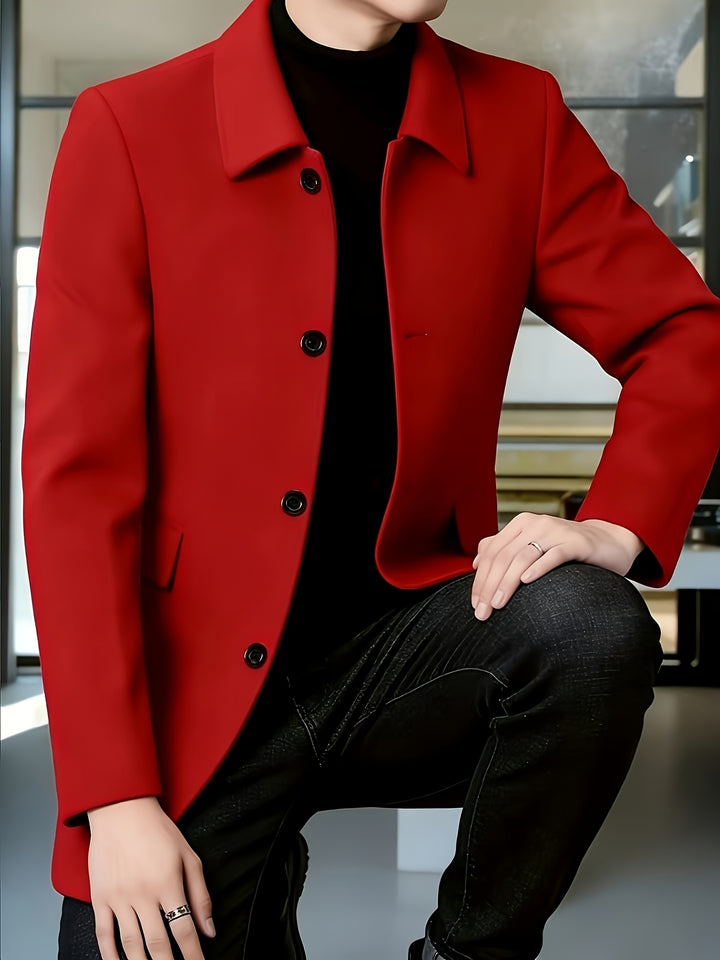 Cedric | Tailored Single-Breasted Overcoat