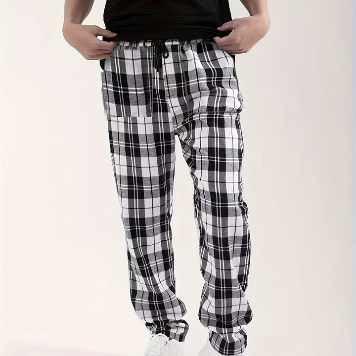 Nathaniel | Relaxed Checked Lounge Trousers