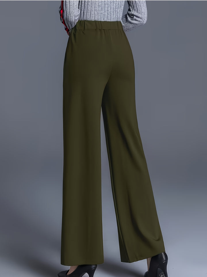 Marlene | High-Waisted Straight-Leg Trousers