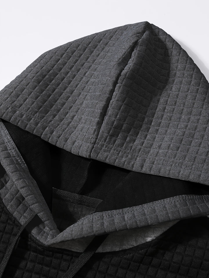 Rutherford | Textured Colour-Block Hoodie