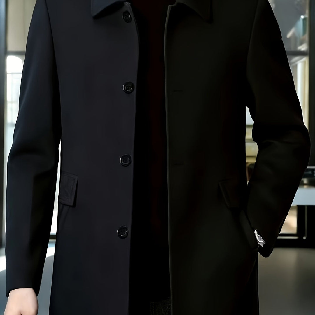 Cedric | Tailored Single-Breasted Overcoat