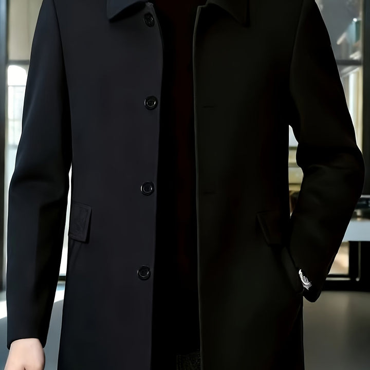 Cedric | Tailored Single-Breasted Overcoat