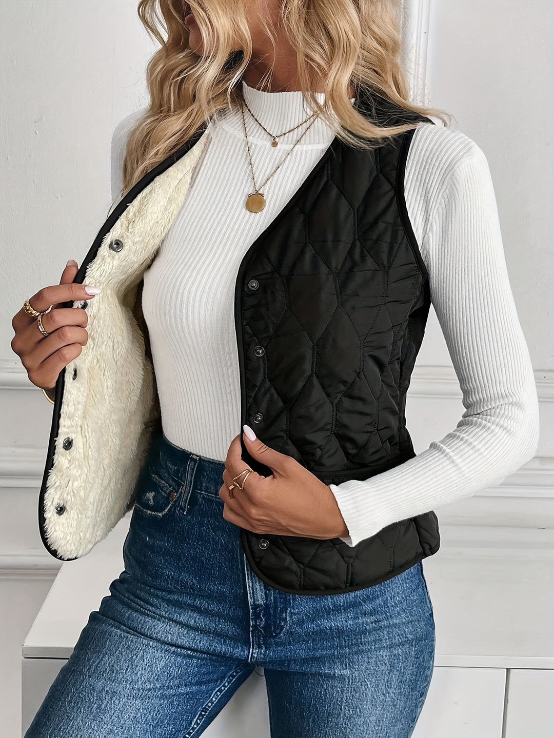 Constance | Reversible Quilted Gilet