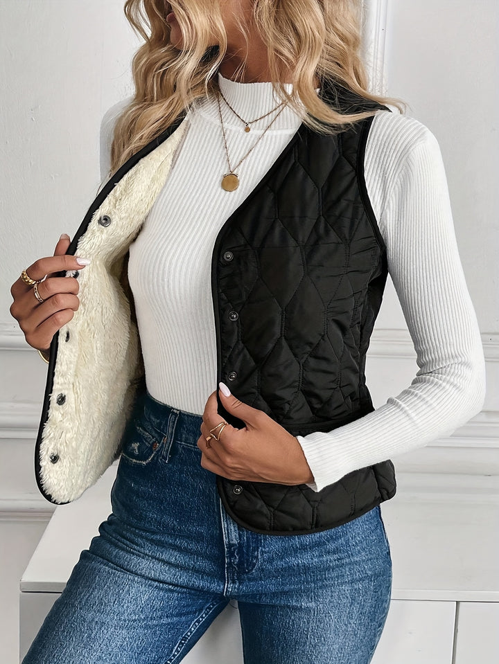 Constance | Reversible Quilted Gilet