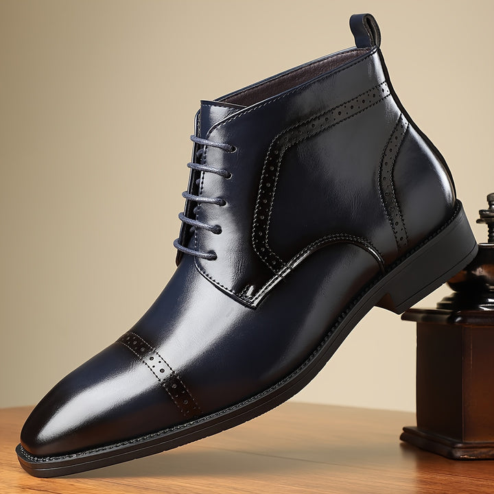 Redmond | Refined Cap-Toe Lace-Up Boots
