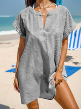 Zayla | Summer V-Neck Striped Loose Dress