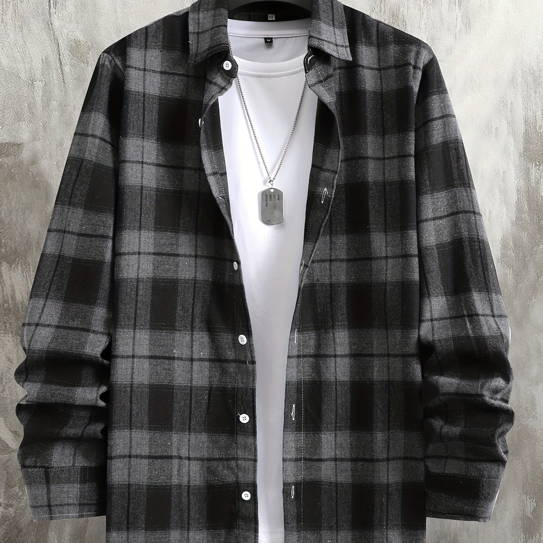 Clayton | Relaxed Checked Long-Sleeve Shirt