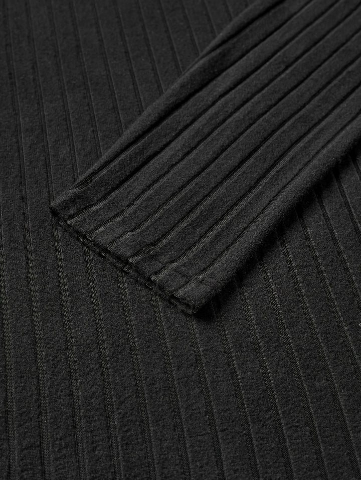 Bryce | Ribbed V-Neck Long Sleeve Top